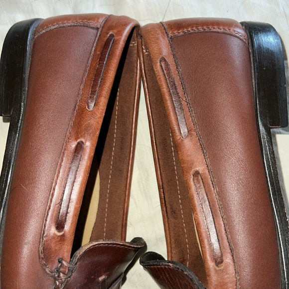 GH Bass JACKIE Leather Upper/Soles Slip-On Loafers Tassels Brown Women Size 8M - Picture 7 of 10